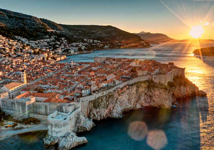 Dubrovnik Sunset Panorama – Luxury Honeymoon in Split Dubrovnik, Travelive