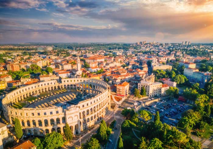 Roman Arena in Pula Croatia - Romantic Honeymoon in Istria, Travelive