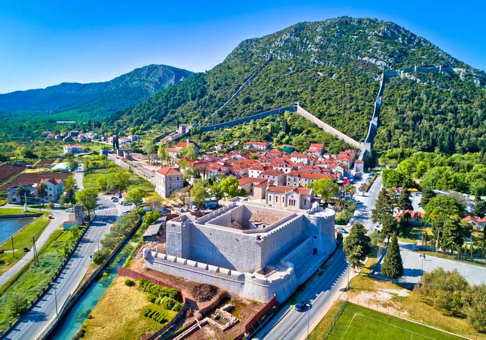Ston walls and fortress – Luxury Croatia Vacation by Travelive