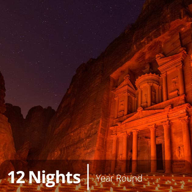 Al Khazneh by Night, Petra - HOneymoon Special Destinations