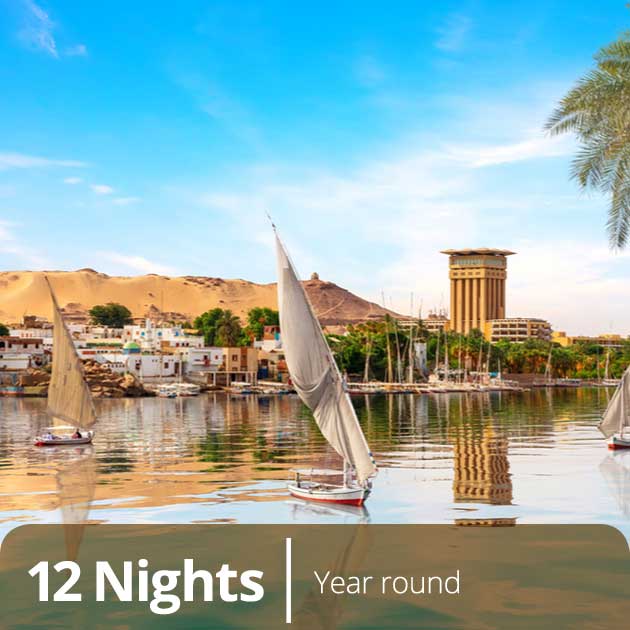 Felucas in Answan - Nile Luxury vacation Packages, Travelive