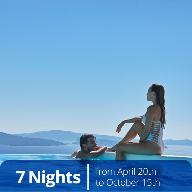Couple in a Private Pool - Santorini Honeymon Packages, Travelive