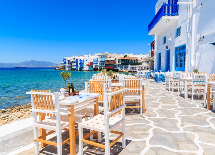 Restaurant in Mykonos - Mykonos Santorini Crete package, Travelive