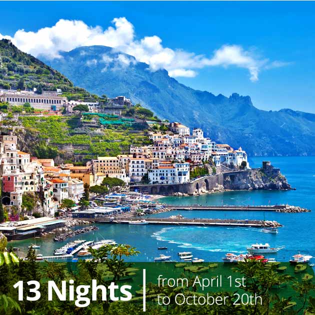 Amalfi Coast – Italian Classics and Amalfi Coast Luxury Vacation Packages, Travelive
