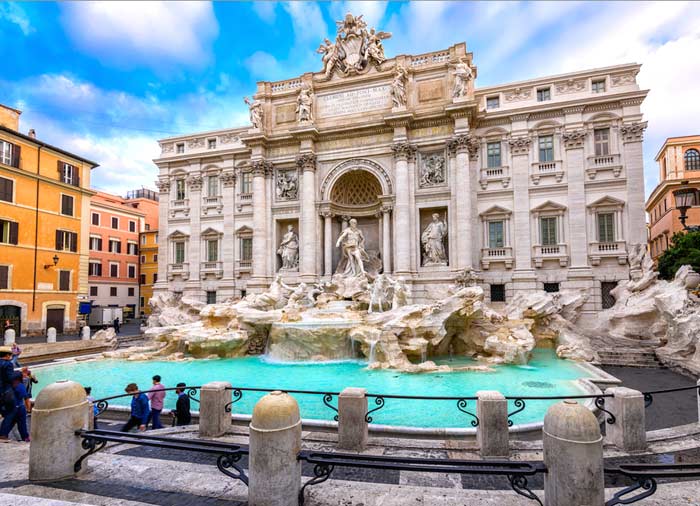 Trevi Fountain – Rome Honeymoon tours with Travelive, Amalfi Coast packages, luxury travel