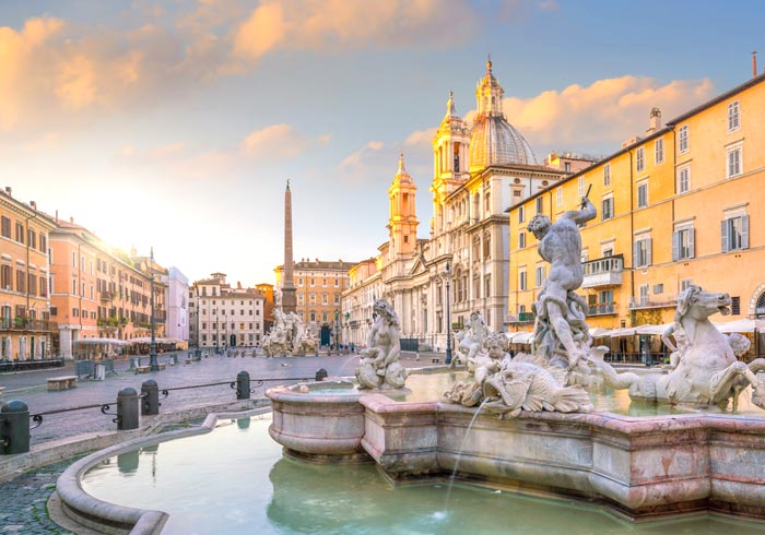 Piazza Navona – Rome honeymoon tours with Travelive, luxury travel agency, Romantic Tuscany