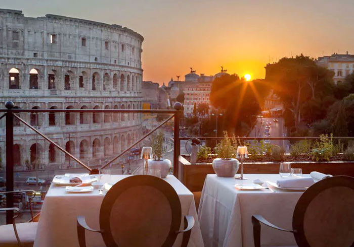 View of Coliseum – Palazzo Manfredi, Rome honeymoon packages, Travelive’ s romantic Tuscany