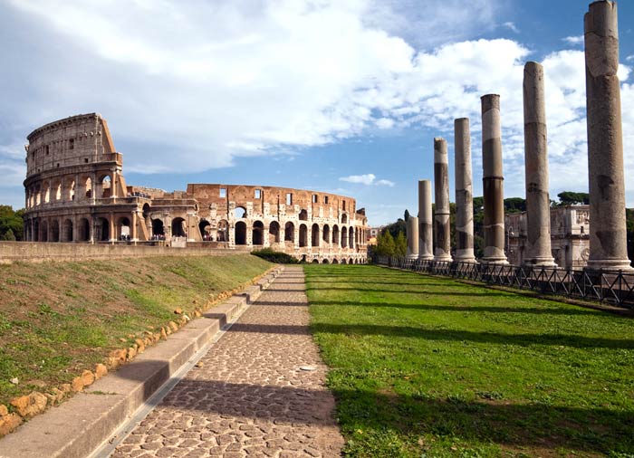 Roman forum – Colosseum and Venus Temple, Venice Florence Rome Amalfi coast package