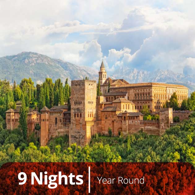 Andalusian Discovery Alhambra, Spain Vacation Packages with Travelive