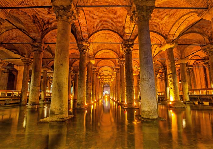 Basilica Cistern – Istanbul, Greece Turkey honeymoon tours, Travelive, luxury travel agency